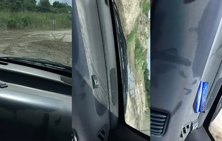 Chauffeur in 4x4: "Ik moet eigenlijk wel gewoon op 4 wheel drive zetten"