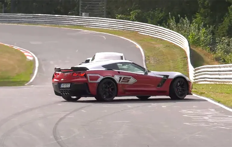 Chevrolet Corvette Z06 heeft een nieuwe voorkant nodig na ritje Nürburgring