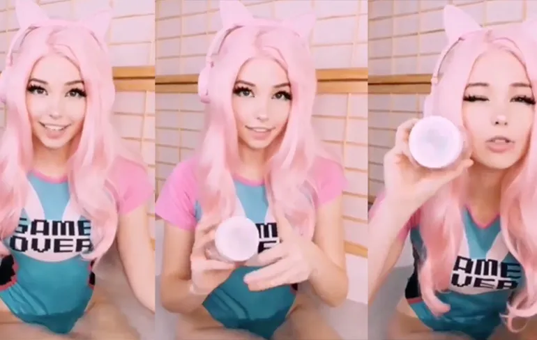 Chick die badwater van zichzelf verkoopt brengt andere mensen op ideeën