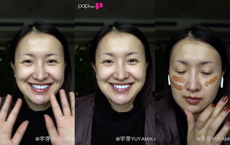 Chinese make-up artieste verandert zichzelf in vrouw van ander ras