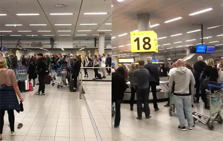 Coronavirus uitbraak onder reizigers op Schiphol in 3... 2... 1...