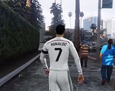 Cristiano Ronaldo schittert als character in GTA V