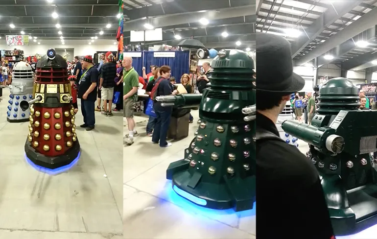 Dalek heeft duidelijk geen zin in lifters...