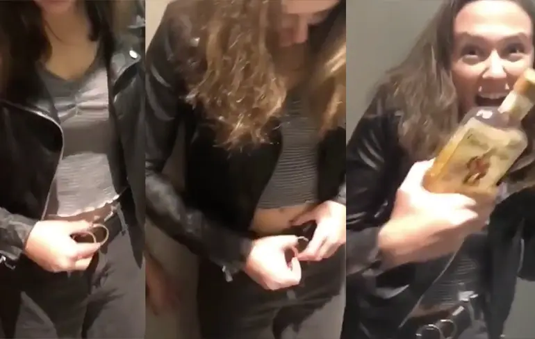 Dame moet ergens een verborgen voorraadkast hebben verstopt