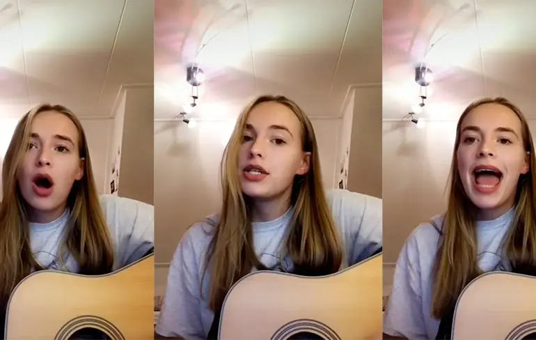 Dame zingt een liedje met een sneer naar Brabant