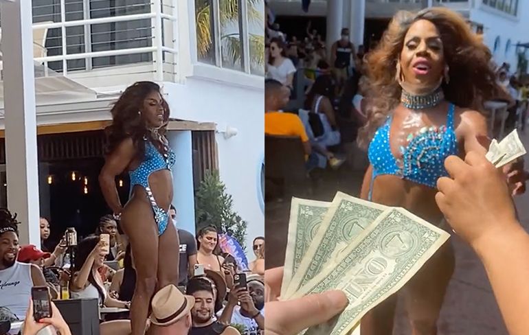 Danseres in Miami werkt hard voor "haar" geld
