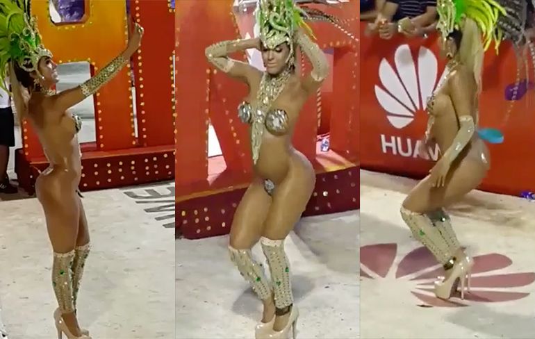 Dat is toch wel een heel vermakelijk snoepje tijdens carnaval in Rio!