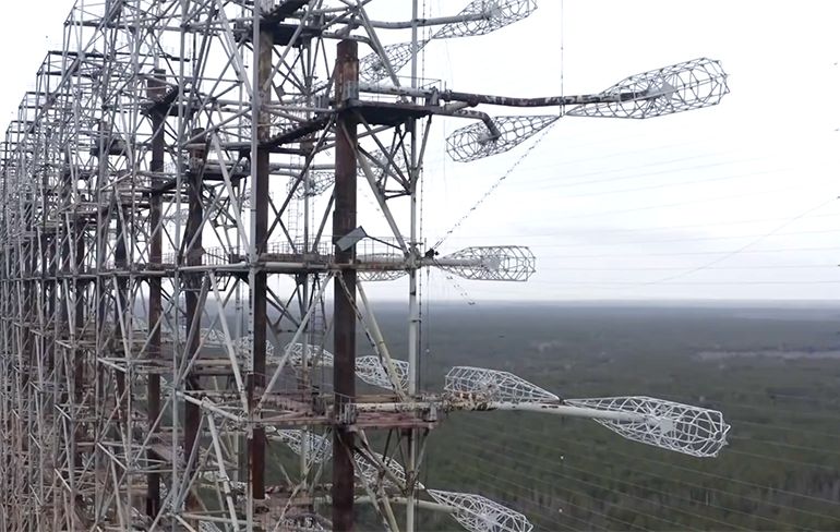 De geheime radar in Tsjernobyl die de bijnaam Russian Woodpecker heeft