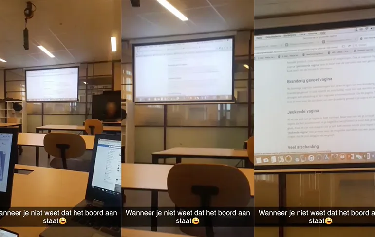 De juf heeft last van een branderig gevoel?