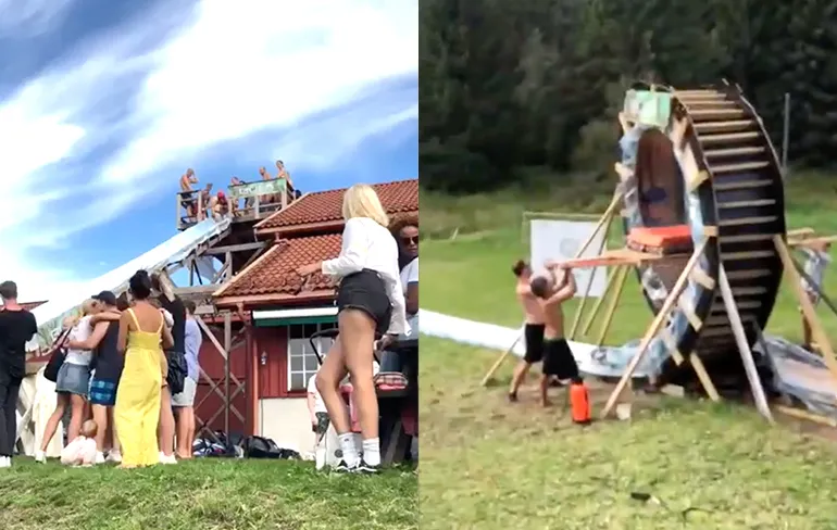 De meest awesome glijbaan die je in heel 2019 gaat zien