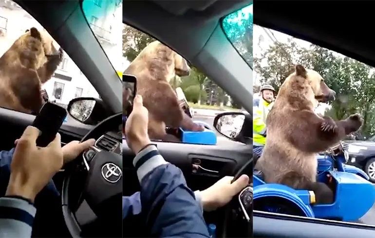 De meest Russische toeter in het verkeer die je vandaag zult zien!