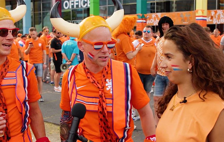 De oranje sfeer proeven tijdens EK-wedstrijd tussen Nederland en Oostenrijk