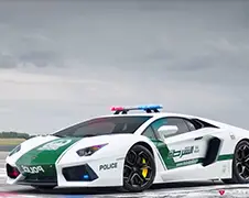 De snelste politieauto's van Dubai