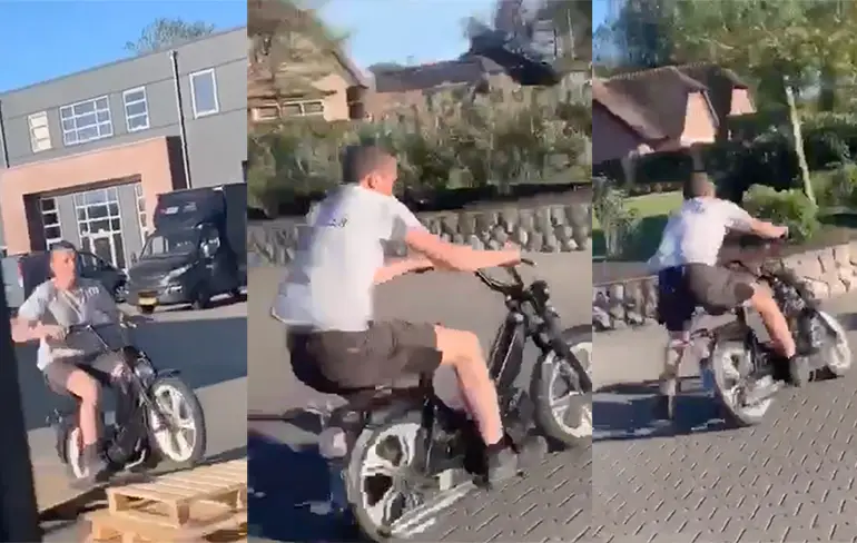 De stuntman van Kootwijkerbroek moet nog heel veel oefenen
