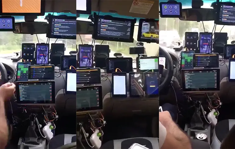 Deze gast wil ook onderweg nog Bitcoins minen