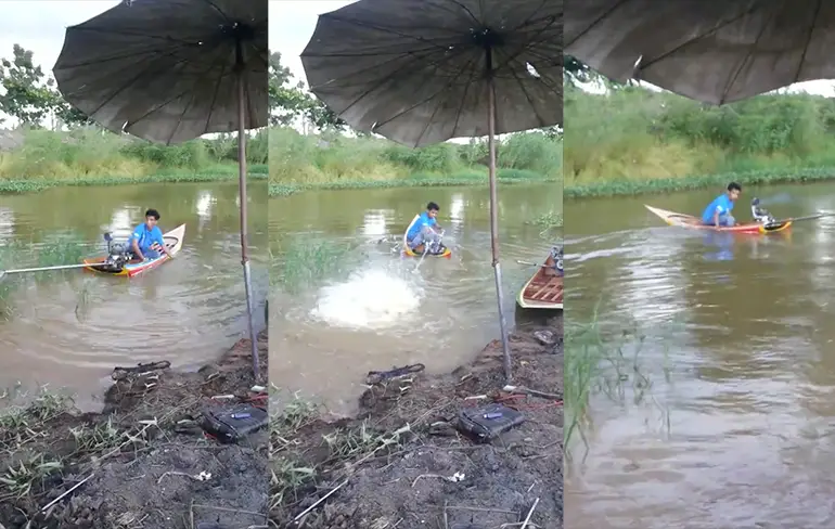 Deze Thai heeft wel een heel snel bootje