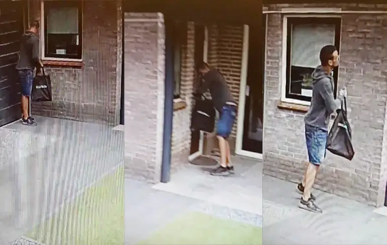 Dief in het Gelderse Aalst staat goed op camera