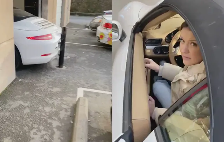 Dochter rijdt schade aan Porsche, vader neemt het voor haar op