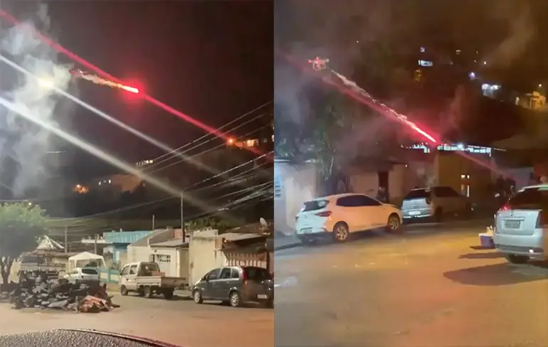 Drone met vuurwerk als wraak op geen uitnodiging BBQ