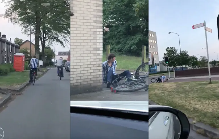 Dronken Polen in Apeldoorn fietsen niet zo recht meer