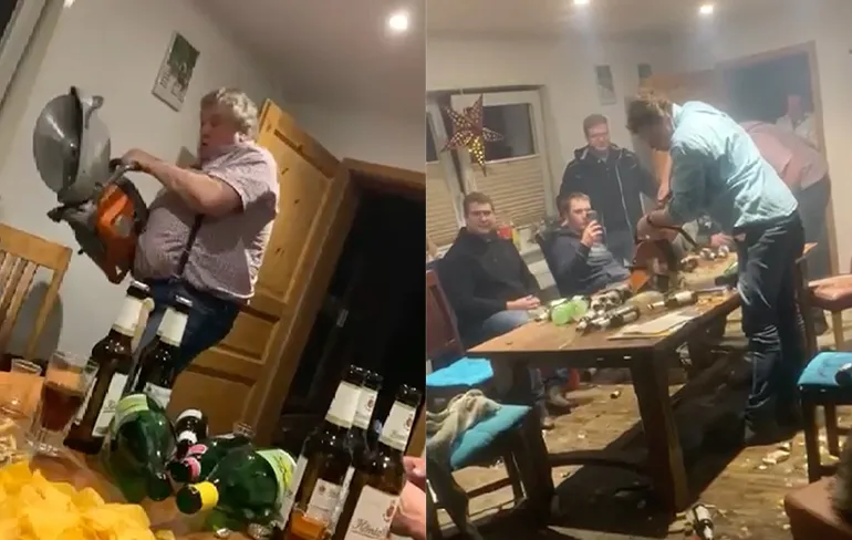 Duits Loonbedrijf heeft wel hele goede kerstborrel achter de rug