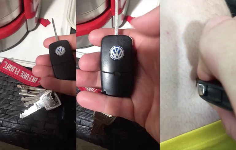 Duitse auto's hebben ook een sleutel van oude Duitse stempel