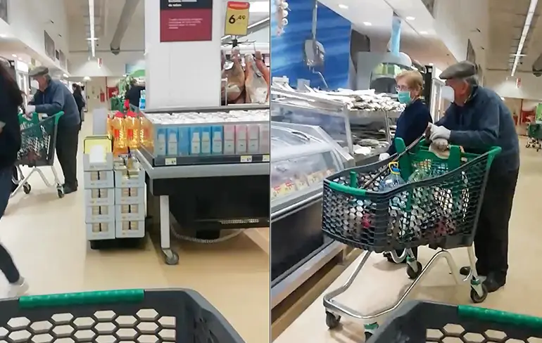 Echt het allerlaatste wat je doet als de mondkapjes op zijn
