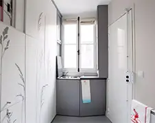 Een appartement in Parijs van 8 vierkante meter...