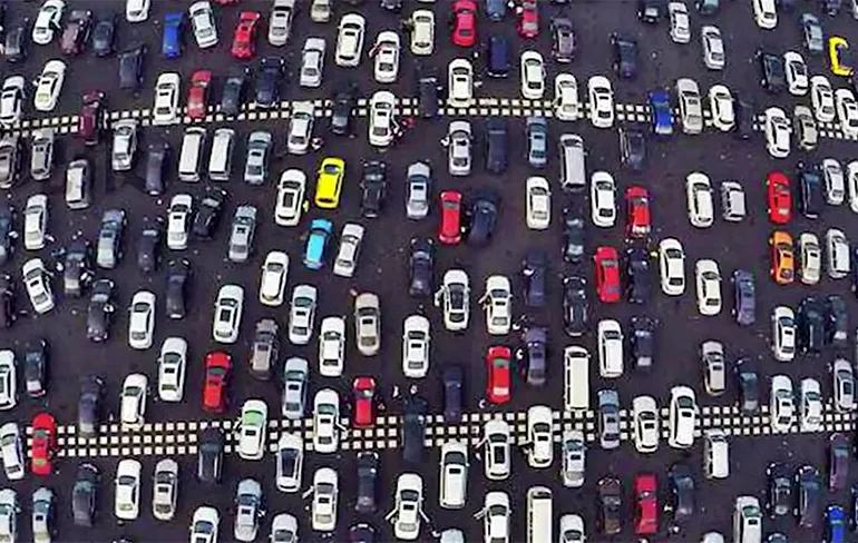 Een file is zo gek nog niet...