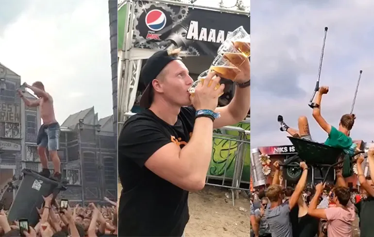 Een gezellige bonte verzameling Zwarte Cross gekkies editie 2019