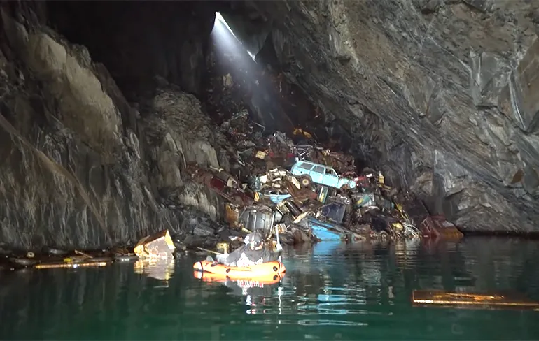 Een kijkje in de mysterieuze mijn The Cavern Of Lost Souls in Wales