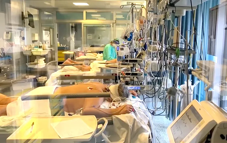 Een kijkje in een coronavirus Intensive Care Unit in Italië
