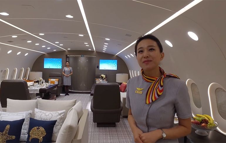 Een kijkje op de enige Private Boeing 787 Dreamliner ter wereld