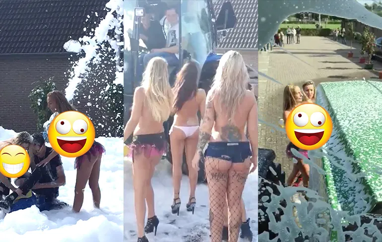 Eerste indruk evenement "Laat je tractor wassen door 8 blote dames"