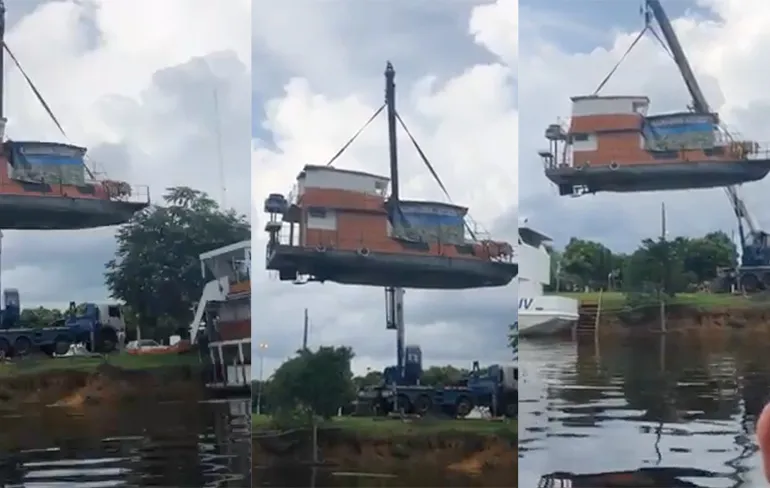 Eh baas, die klus met die boot is een beetje mislukt