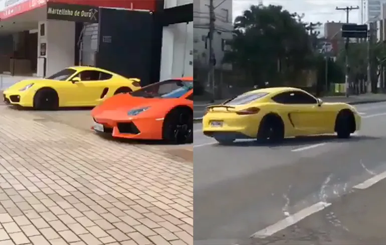 Eigenaar nieuwe Porsche Cayman duidelijk niet geschikt voor zo'n supercar