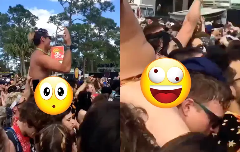En daarom neem je nooit een vriend op je schouders op een festival