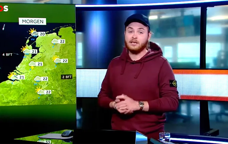 En dan nu het NOS weerbericht met... Maradonnie