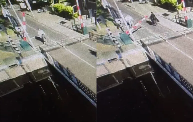 En toen was de slagboom van de Nieuwe Meersluis ineens dicht