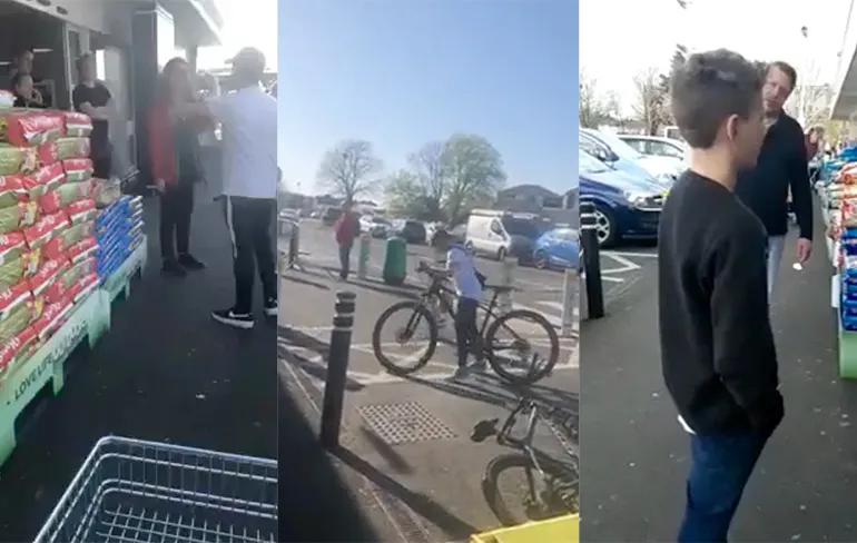 Engelse jongen moet sorry zeggen nadat hij personeel supermarkt uitkafferde