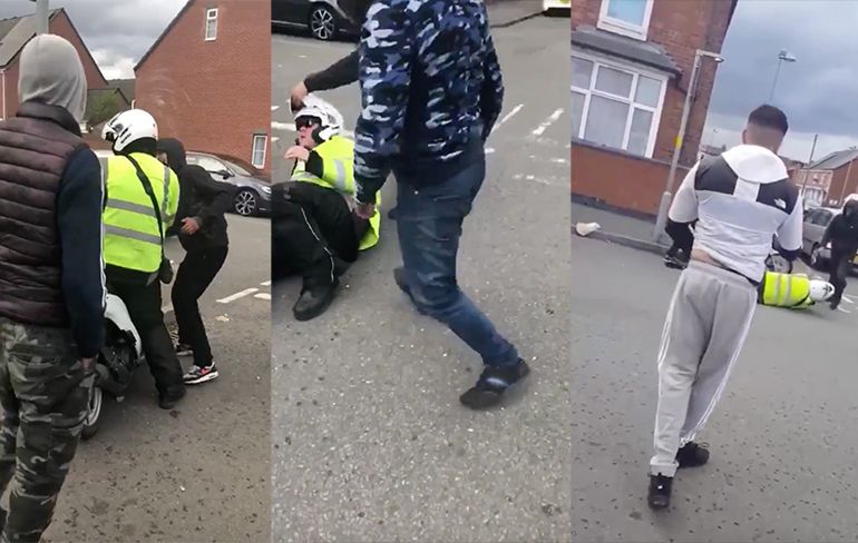 Engelse jongeren vallen agent aan in Birmingham 