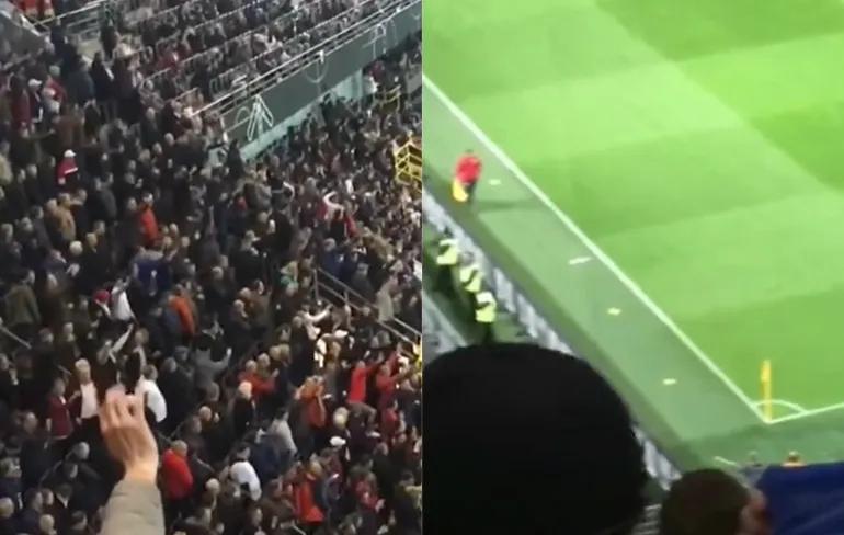 Engelse supporters zingen liedje over Duitse bommenwerper