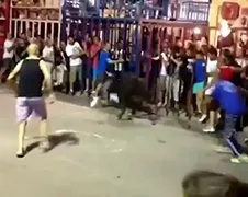 Engelse vakantieganger maakt kennis met boze Spaanse stier