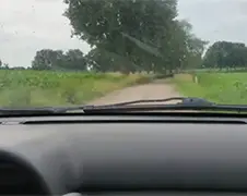 Enorm veel geluk tijdens laatste ritje oude auto