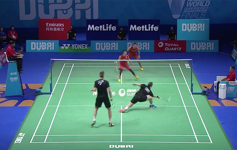 Enorm zieke badmintonrally tijdens 2016 World Superseries in Dubai