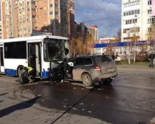 Ergens op een kruispunt in Kirov...