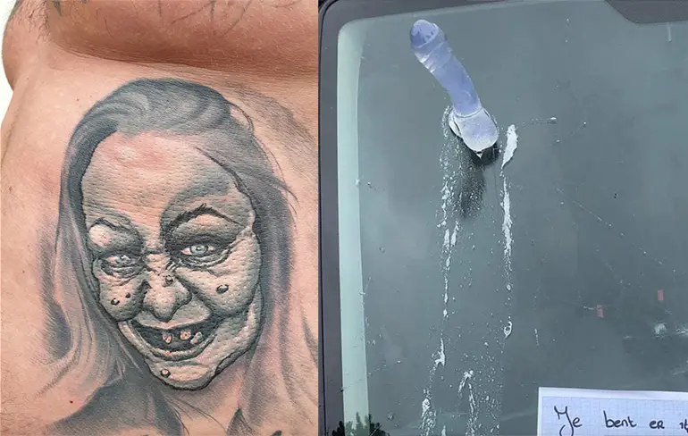 Ex van "Maak van je Ex een Heks tattoo" wil speeltjes terug