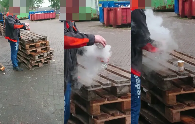 Explosief goedje doet eerder BOEM dan de bedoeling was