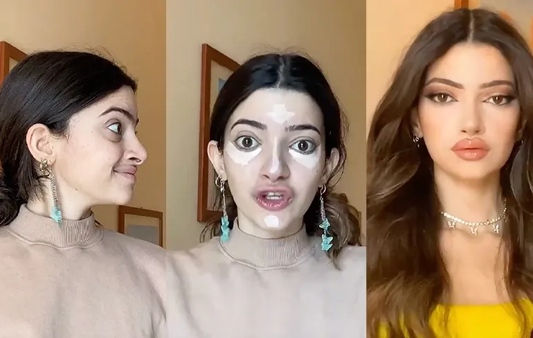 Fabiola transformeert zichzelf graag van Mr Bean tot Kendall Jenner