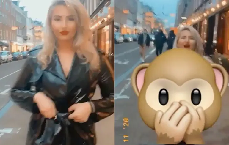 Fabiola Volkers trakteert mensen op iets wat ze misschien niet willen zien...